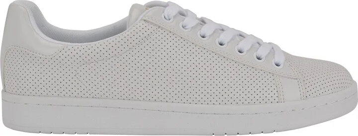 Guess Men's Wulfred Elevated Lace Up Fashion Sneakers - White, Silver logo multi - Image 2