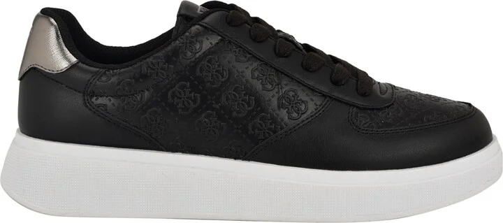 Guess Men's Wulfred Elevated Lace Up Fashion Sneakers - White, Silver logo multi - Image 6