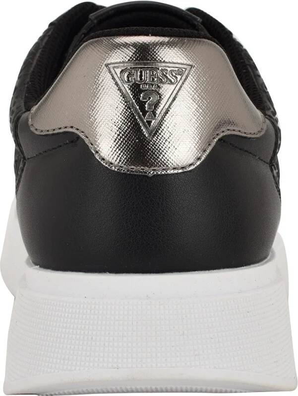Guess Men's Wulfred Elevated Lace Up Fashion Sneakers - White, Silver logo multi - Image 7