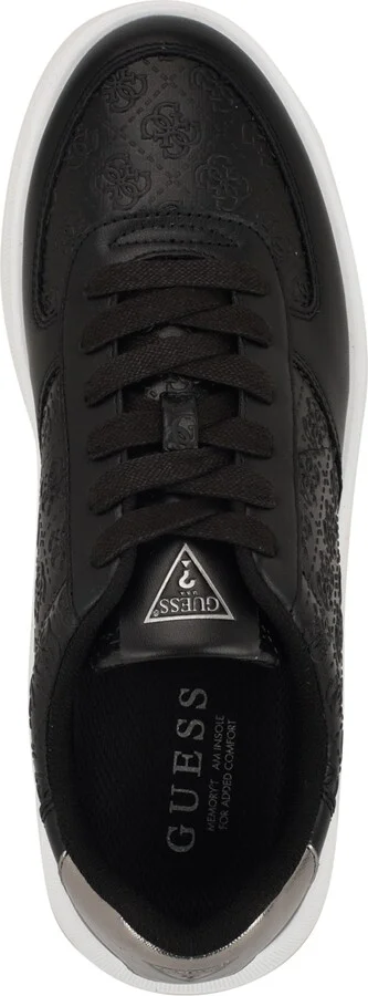 Guess Men's Wulfred Elevated Lace Up Fashion Sneakers - White, Silver logo multi - Image 8