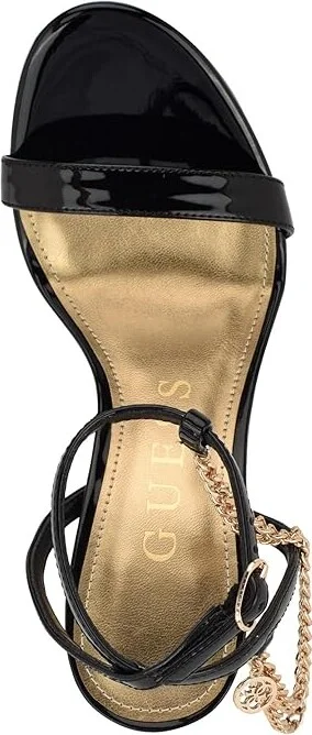 GUESS Miamy Women's Sandals Black Patent : 8.5 M, Leather - Image 2