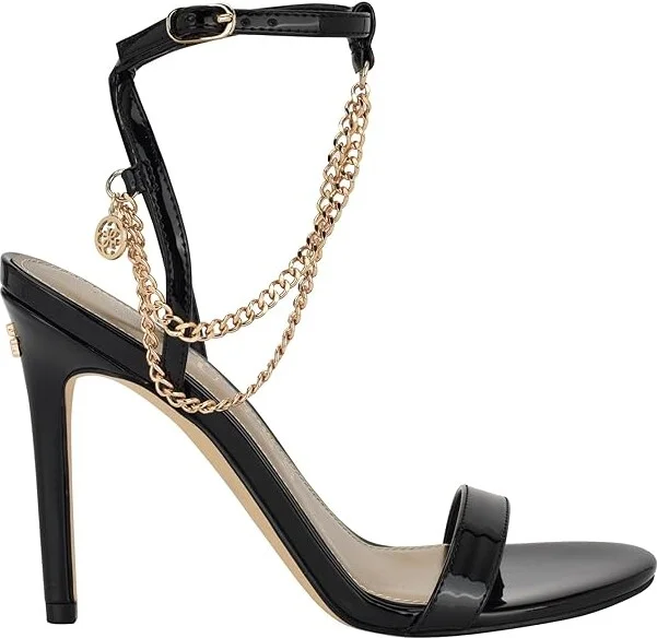 GUESS Miamy Women's Sandals Black Patent : 8.5 M, Leather - Image 6