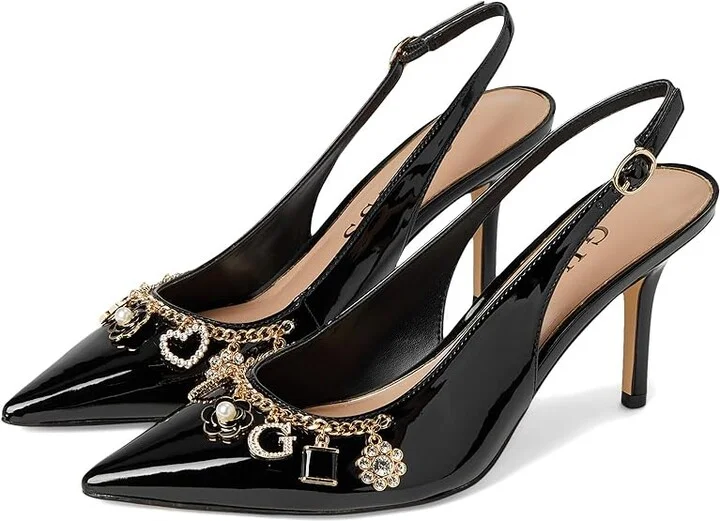 GUESS Naska Women's Shoes Black Synthetic : 6.5 M