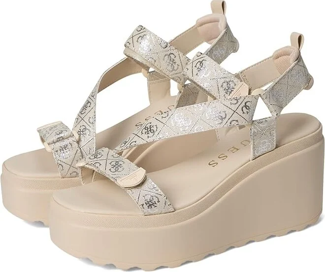 GUESS Ocilia Women's Shoes Medium Natural : 8.5 M, Textile