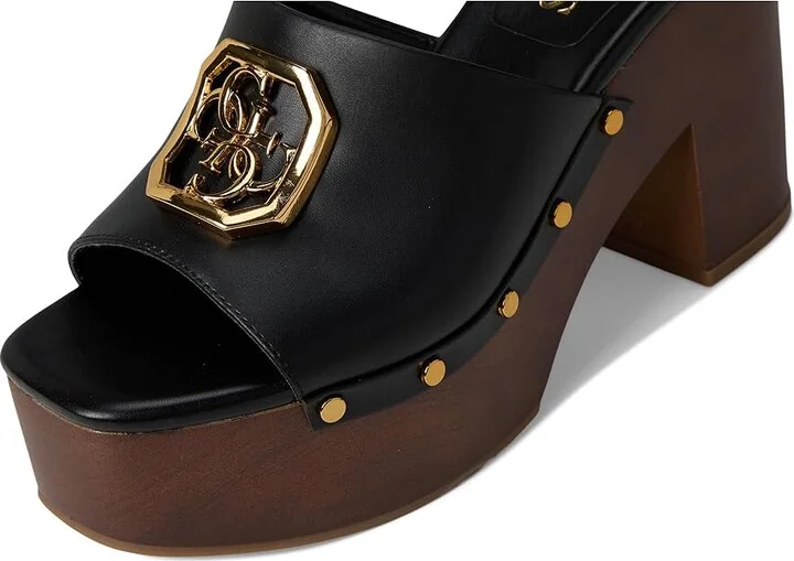 GUESS Qisha Women's Wedge Shoes Black : 7 M, Rubber - Image 7