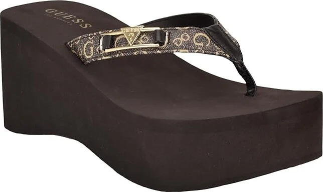 GUESS Ridges Women's Sandals Dark Brown : 8 M