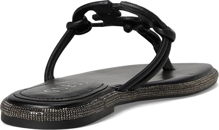 GUESS Saima Women's Sandals Black Crystal : 6 M, Synthetic - Image 4