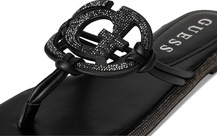 GUESS Saima Women's Sandals Black Crystal : 6 M, Synthetic - Image 7