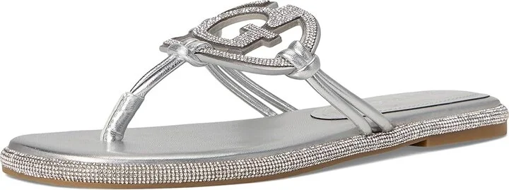 GUESS Saima Women's Sandals Silver Crystal : 6.5 M, Synthetic - Image 5