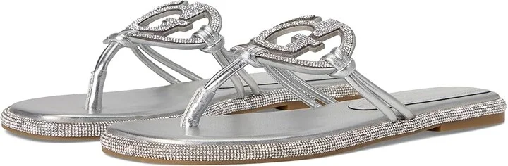 GUESS Saima Women's Sandals Silver Crystal : 6.5 M, Synthetic