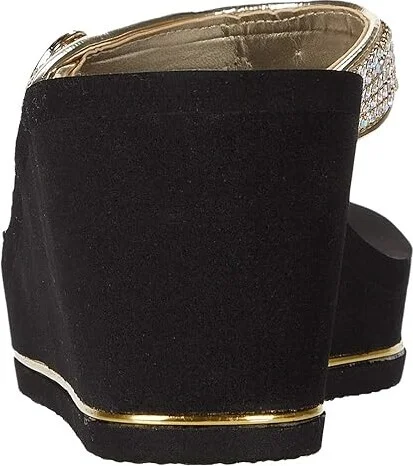 GUESS Sarraly Women's Wedge Shoes Gold : 5 M, Synthetic - Image 5