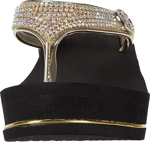 GUESS Sarraly Women's Wedge Shoes Gold : 5 M, Synthetic - Image 6