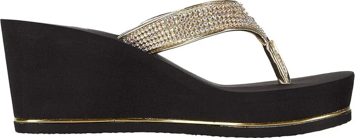 GUESS Sarraly Women's Wedge Shoes Gold : 5 M, Synthetic - Image 8