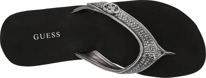 GUESS Sarraly Women's Wedge Shoes Silver : 5 M, Synthetic - Image 3