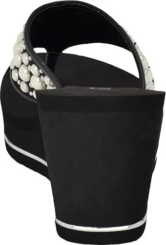 GUESS Silus Women's Sandals Black : 9 M, Leather/Synthetic - Image 4