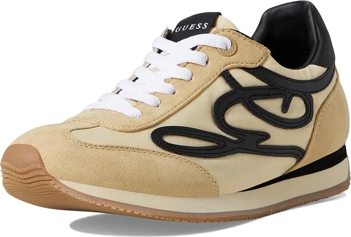 GUESS Skroll Women's Shoes Medium Natural/Black : 9.5 M, Suede - Image 5