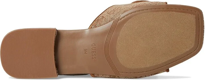GUESS Tarishae Women's Sandals Medium Brown Logo : 7.5 M, Synthetic - Image 3