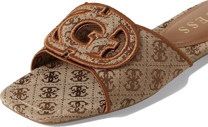 GUESS Tarishae Women's Sandals Medium Brown Logo : 7.5 M, Synthetic - Image 7