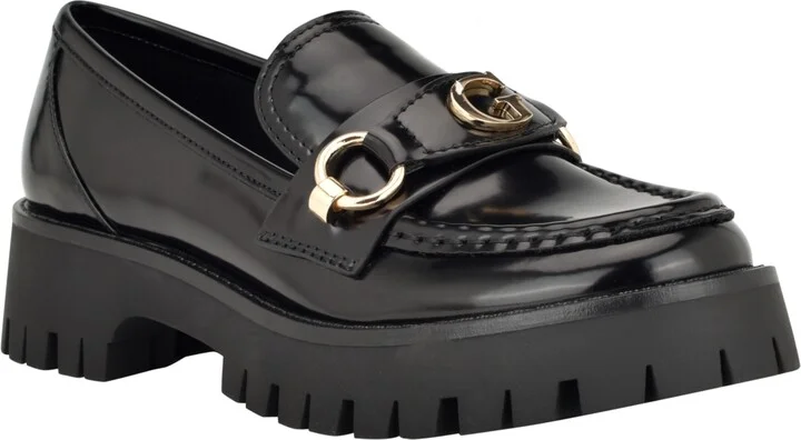 Guess Women's Almost Bit Slip-On Lug Loafer
