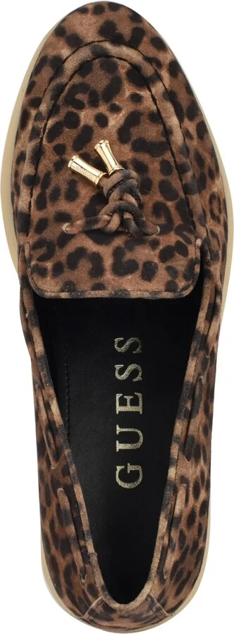 Guess Women's Aryana Interlaced Suede Slip-On Boat Loafers - Image 4