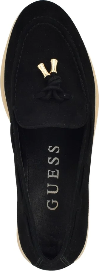 Guess Women's Aryana Interlaced Suede Slip-On Boat Loafers - Image 9