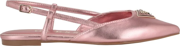 Guess Women's Bemas Pointed Toe Triangle Slingback Flats - Image 2