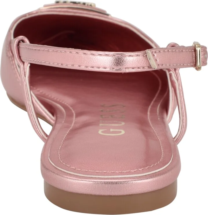 Guess Women's Bemas Pointed Toe Triangle Slingback Flats - Image 3