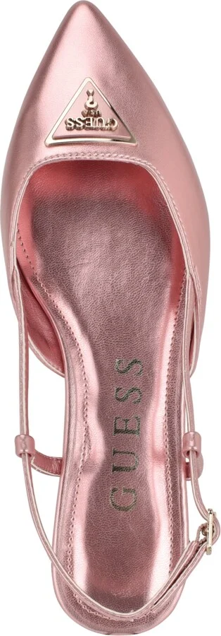 Guess Women's Bemas Pointed Toe Triangle Slingback Flats - Image 4
