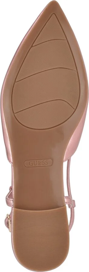 Guess Women's Bemas Pointed Toe Triangle Slingback Flats - Image 5