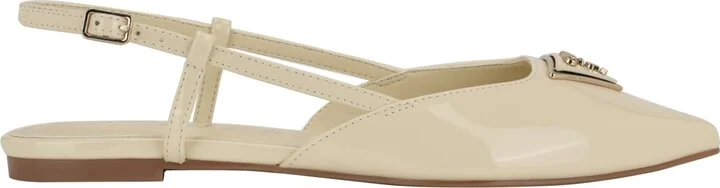 Guess Women's Bemas Pointed Toe Triangle Slingback Flats - Image 6
