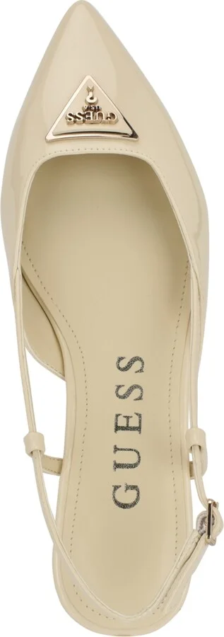 Guess Women's Bemas Pointed Toe Triangle Slingback Flats - Image 8