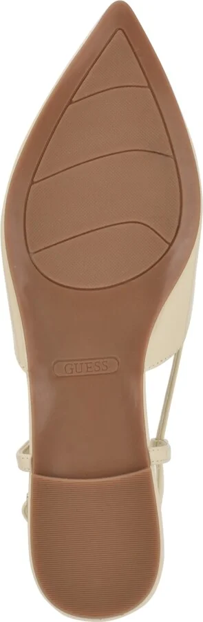 Guess Women's Bemas Pointed Toe Triangle Slingback Flats - Image 9