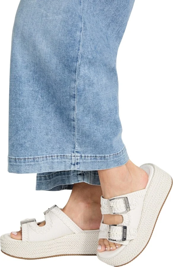 Guess Women's Binks Double-Buckle Woven Platform Wedge Sandals - Image 6