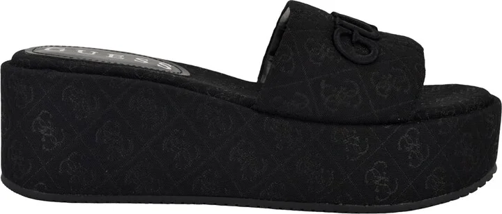 Guess Women's Bintai Platform Slide Wedge Sandals - Image 2