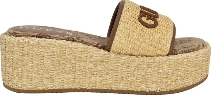 Guess Women's Bintai Platform Slide Wedge Sandals - Image 6