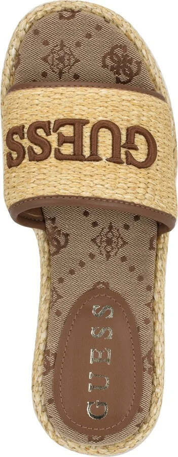 Guess Women's Bintai Platform Slide Wedge Sandals - Image 8