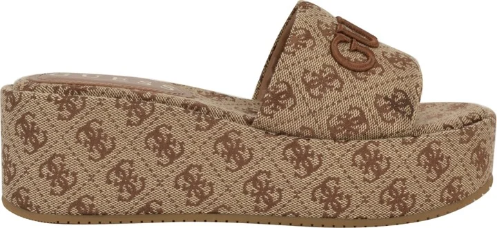 Guess Women's Bintai Platform Slide Wedge Sandals - Image 10