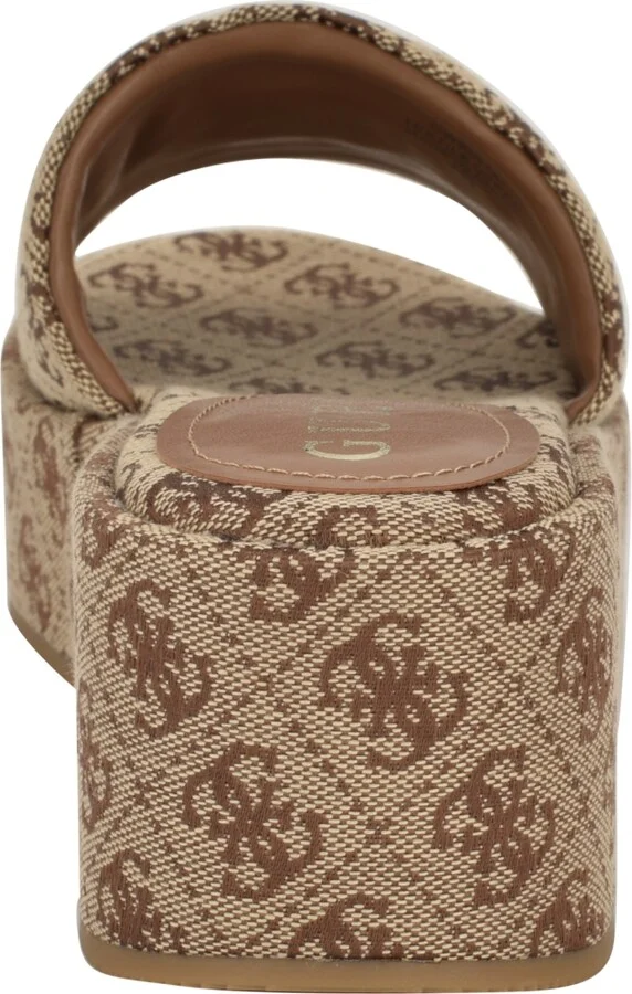 Guess Women's Bintai Platform Slide Wedge Sandals - Image 11