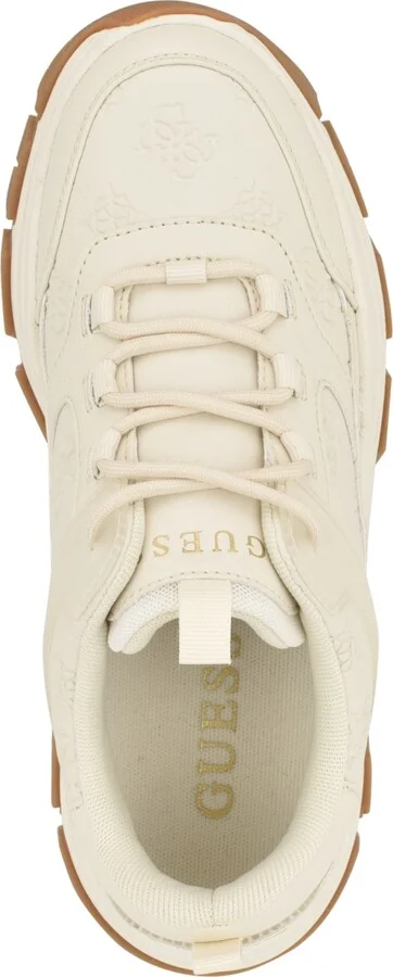 Guess Women's Bisun Lugged Rubber Sole Lace Up Platform Sneakers - Image 8