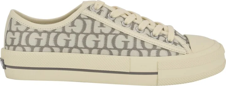 Guess Women's Carey Jacquard Logo Low-Top Lace-Up Sneakers - Image 2
