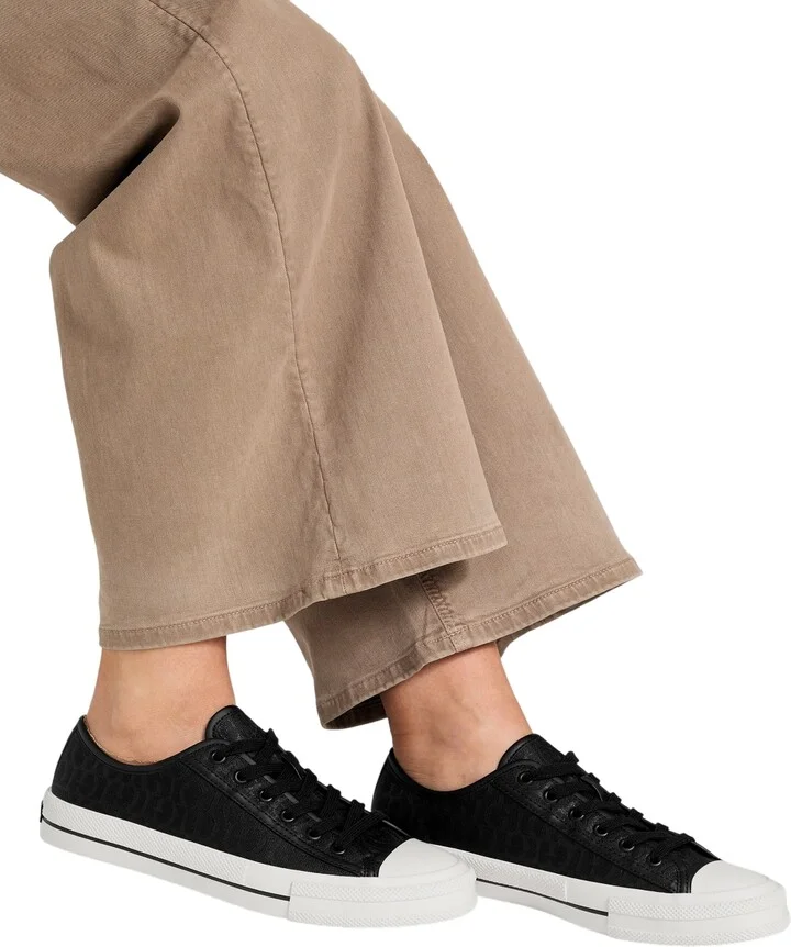 Guess Women's Carey Jacquard Logo Low-Top Lace-Up Sneakers - Image 10