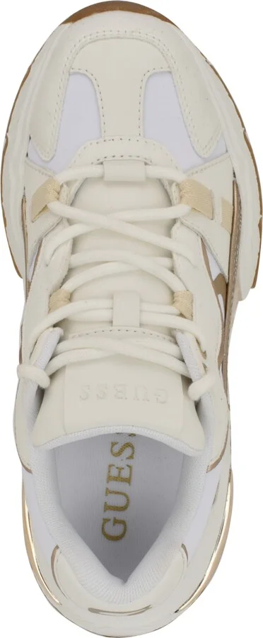 Guess Women's Carrli Sporty Chunky Lace-Up Sneakers - White/Rose Pink Multi - Image 9