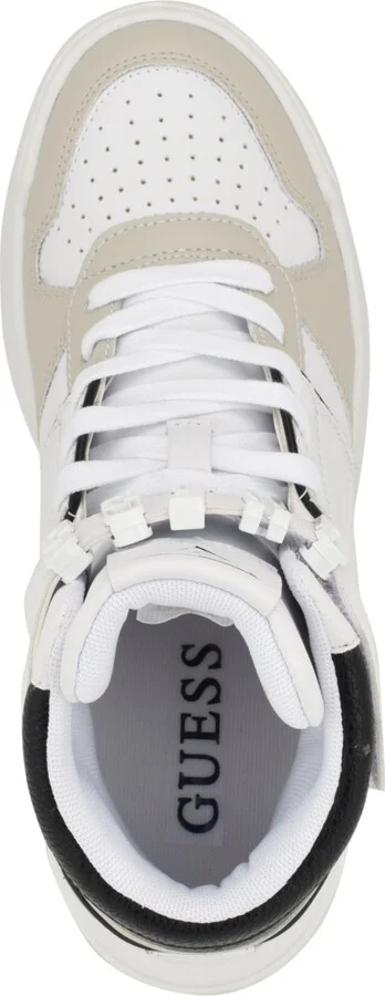 Guess Women's Corten Casual High Top Logo Lace Up Sneakers - White/Black Multi - Image 4