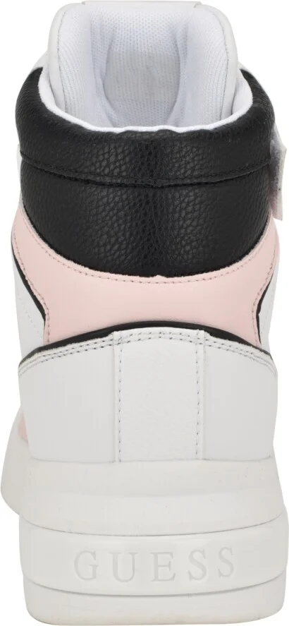 Guess Women's Corten Casual High Top Logo Lace Up Sneakers - White/Black Multi - Image 7