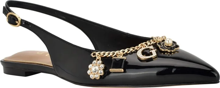 Guess Women's Daisee Charms Slingback Flats