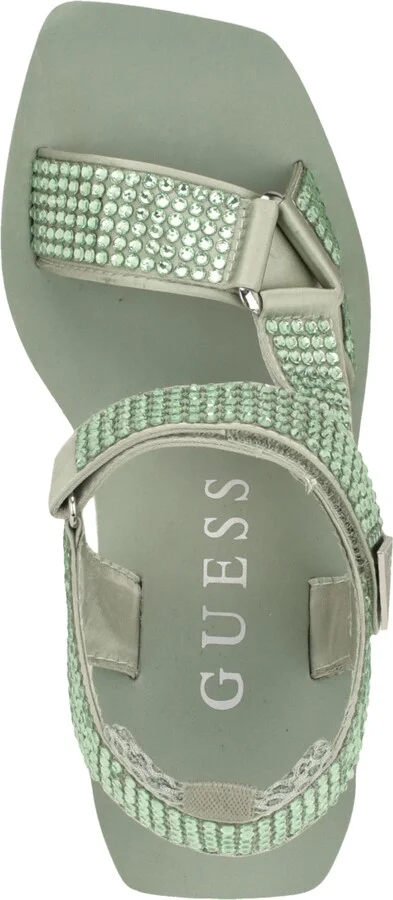 Guess Women's Dawsin Rhinestone Eva Strappy Wedge Sandals - Image 4