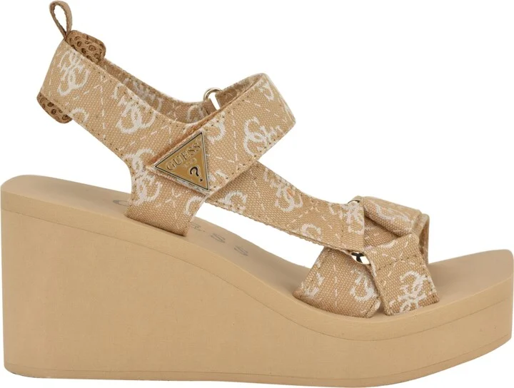 Guess Women's Daysa Quattro-g Strappy Eva Wedge Sandals - Image 7