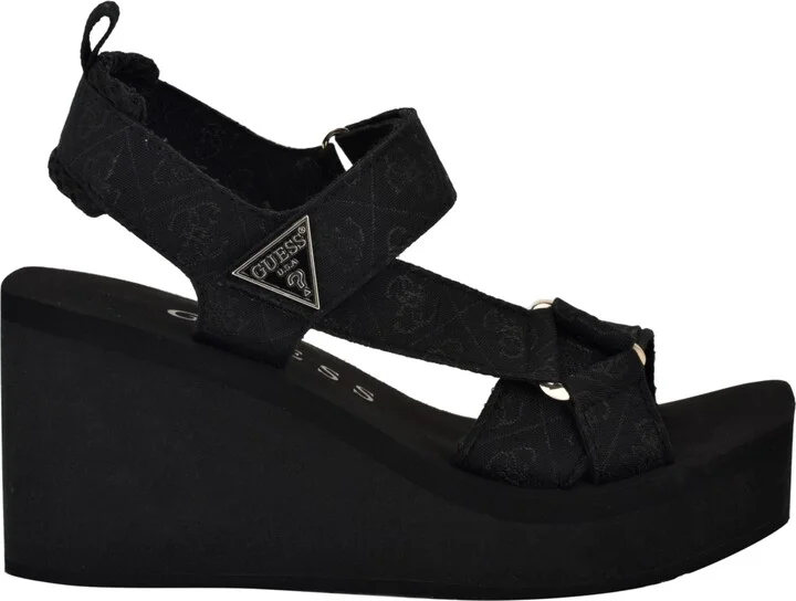 Guess Women's Daysa Quattro-g Strappy Eva Wedge Sandals - Image 11