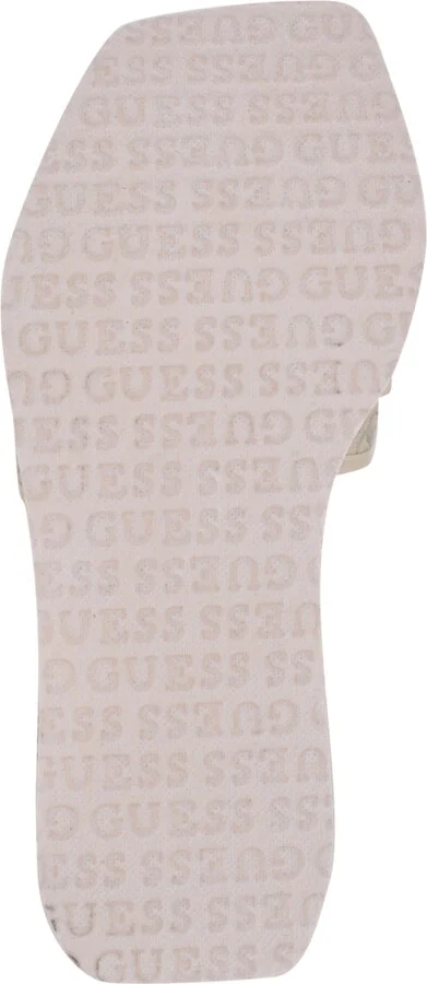 Guess Women's Dellean Quattro Eva Single Band Logo Eva Wedge Sandals - Light Natural, Silver - Image 5