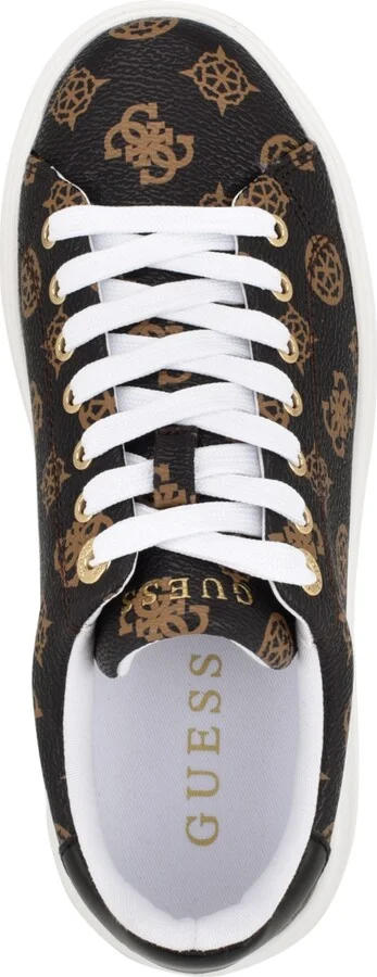 Guess Women's Denesa Treaded Platform Lace-Up Sneakers - Image 4